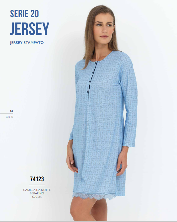 Camicia da notte LINCLALOR, un prodotto di alta qualità tessuto cotone puro e molto pregiato, fresco e leggerissimo, capo meraviglioso in tessuto ma anche sulla vestibilità che si adatta perfettamente al corpo, quattro bottoni nel davanti