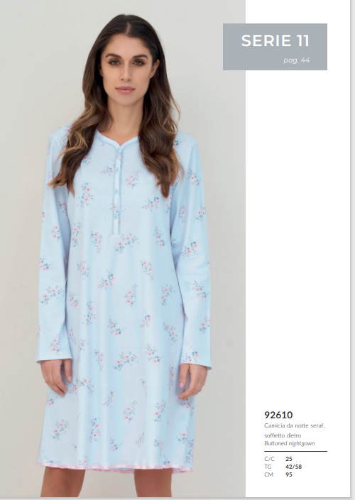 Camicia da notte LINCLALOR, un prodotto di alta qualità tessuto cotone caldo interlock molto pregiato ,caldo e morbido, capo meraviglioso in tessuto ma anche sulla vestibilità che si adatta perfettamente al corpo.