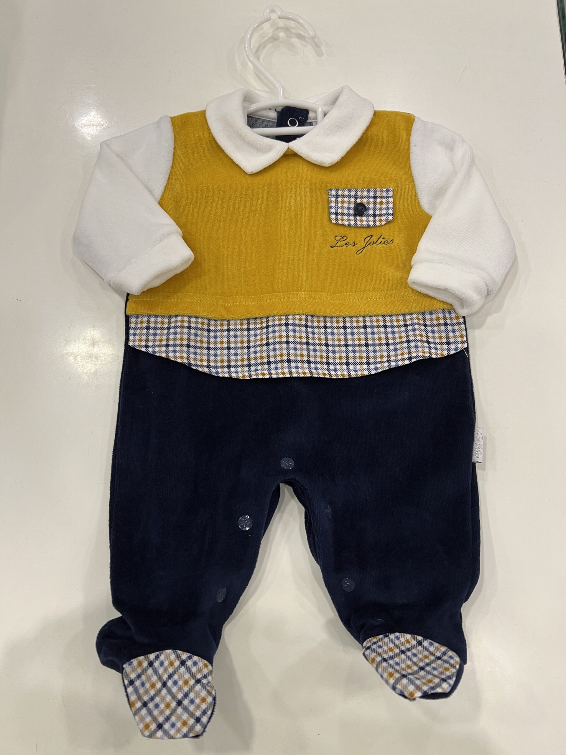 Tutina manica lunga LES LADIES, prodotto di alta qualità, in tessuto ciniglia, e manifattura di alto livello un’azienda leader nel settore dei bambini,