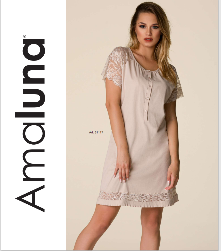 Camicia da notte donna LUNATICA, un prodotto di altissima qualità con uno stile unico ed inconfondibile, solo per chi vuole il meglio su tessuti0, forme e vestibilità, tessuto in cotone ultra soft e leggerissima