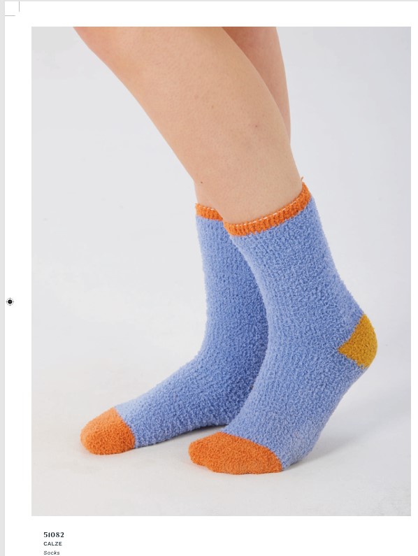 Calze BRILLIAMO in tessuto sherpa, morbidissima sulla pelle, anti stress e caldissima per chi ama stare al calduccio