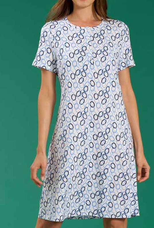 Camicia da notte serafino LINCLALOR, il prodotto migliore del nostro store, tessuto 100% viscosa stampata, morbido ma soprattutto fresco, un capo speciale anche nelle forme e nei tagli costruiti alla perfezione, capo per chi vuole il massimo su tessuti e vestibilità.