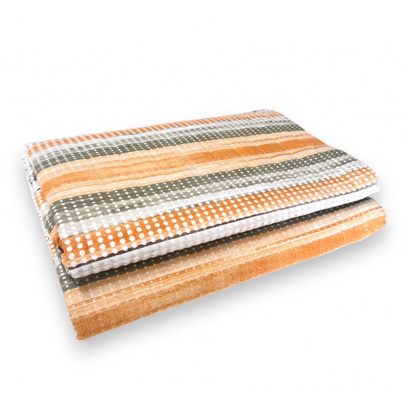 Trapuntino Copriletto matrimoniale ANGEL'S tessuto in 100% cotone anallergico, Disponibile in tre varianti di colore rosa, giallo e azzurro Dimensioni:260×260