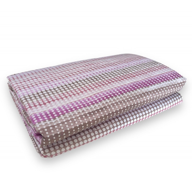 Trapuntino Copriletto matrimoniale ANGEL'S tessuto in 100% cotone anallergico, Disponibile in tre varianti di colore rosa, giallo e azzurro Dimensioni:260×260