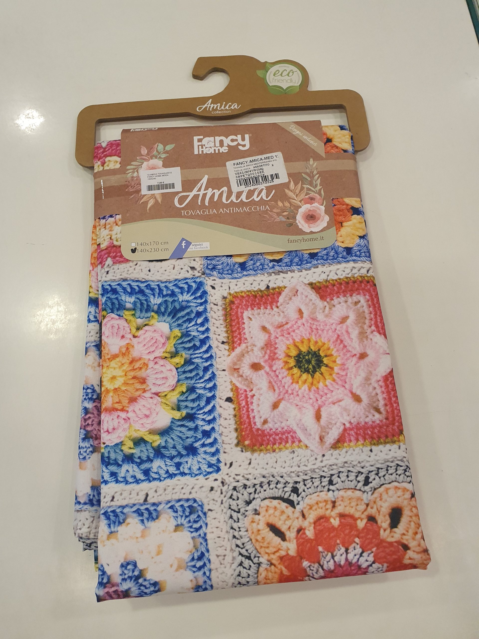 Tovaglia antimacchia idrorepellente FANCY HOME 140×230 misura da 12 posti