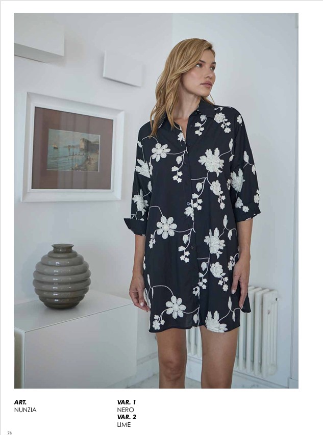 Camicia da notte donna NACSHUA, un prodotto di altissima qualità con uno stile unico ed inconfondibile, solo per chi vuole il meglio su tessuti, forme e vestibilità, tessuto in cotone effetto tessuto stoffa leggerissima disponibile solo colore in foto