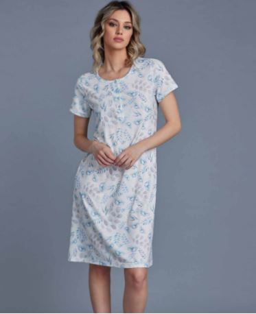 Camicia da notte serafino mezza manica LUNATICA, il prodotto migliore del nostro store, tessuto cotone jersey 100% stampato, morbido ma soprattutto fresco, un capo speciale anche nelle forme e nei tagli costruiti alla perfezione, capo per chi vuole il massimo su tessuti e vestibilità.